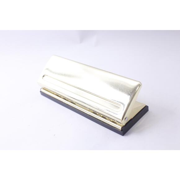 Day Planner Paper, Golden Elegant Paper Punch, Classic Design, 6 Holes, Disc - Picture 1 of 2